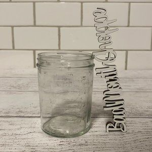 Clear Glass Measuring Mason Ball Jar